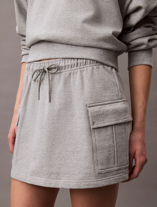 棉質毛圈布工裝迷你裙裝