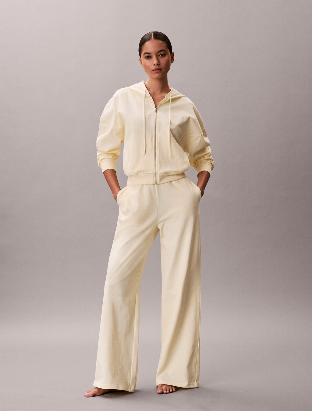 標誌棉質針織連帽外套, Pear Sorbet, hi-res