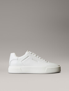Premier - Leather Signature Trainers, Triple Bright White, hi-res