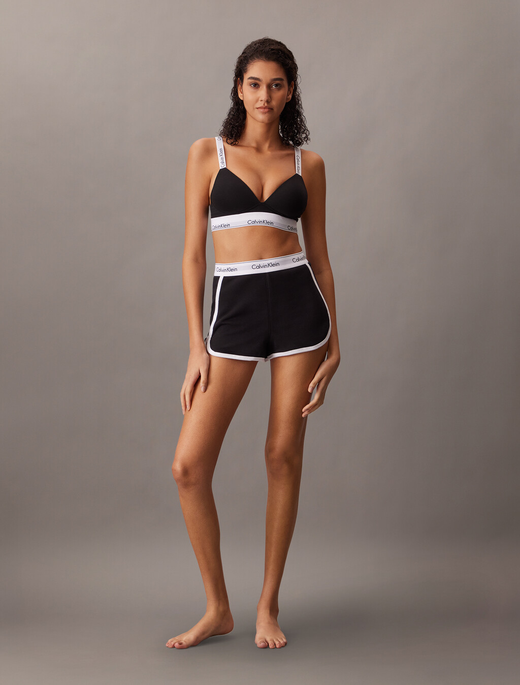 Icon Cotton Sleep Shorts, Black (Legacy 001), hi-res