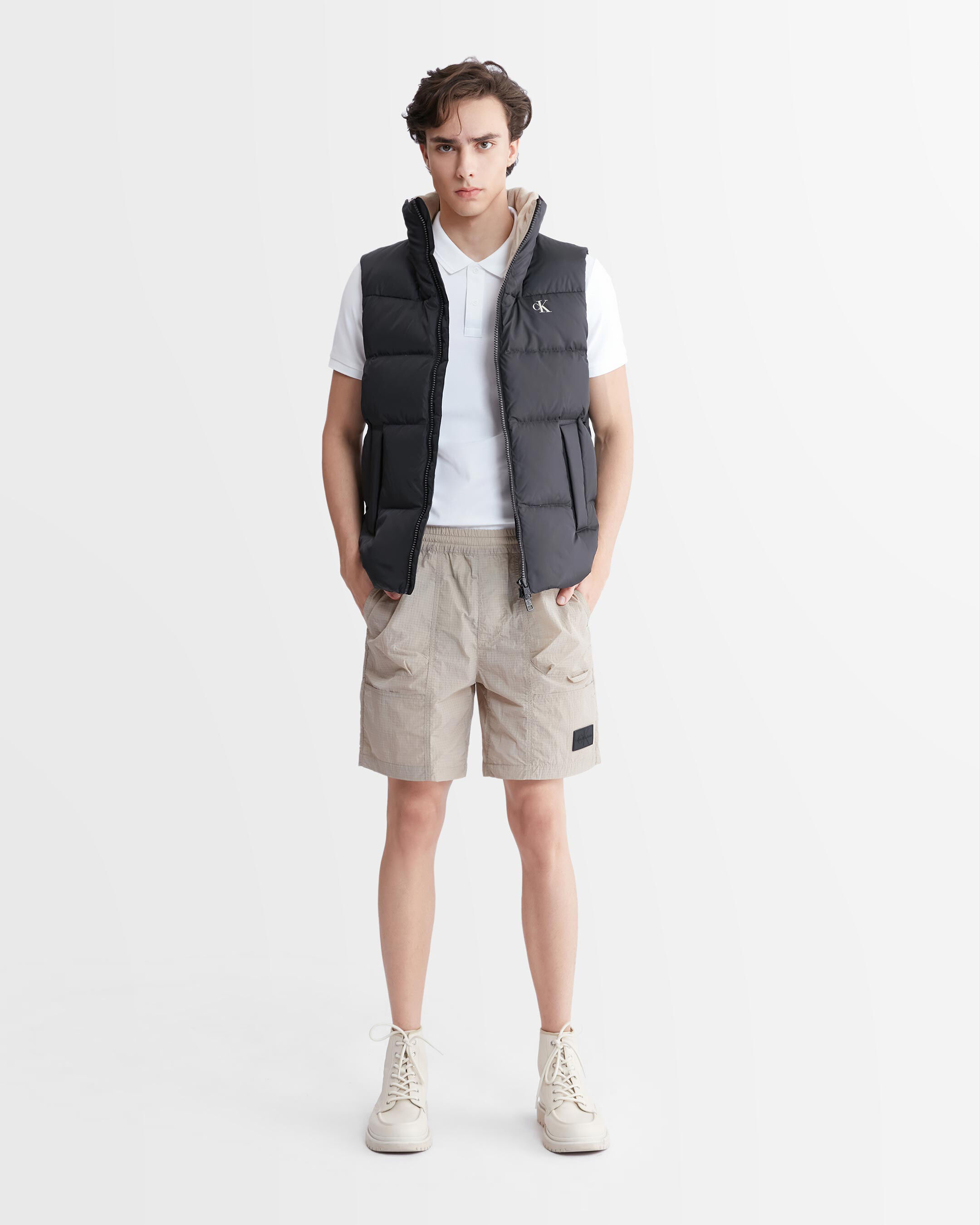Calvin klein black best sale vest