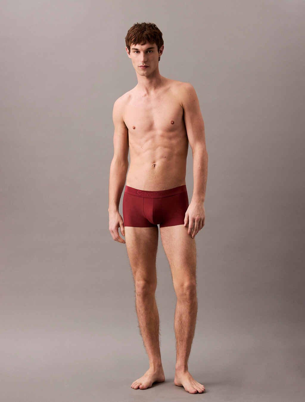CK Black Microfiber Hip Brief, Ruby Wine, hi-res