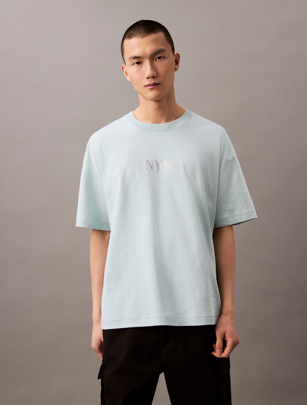NYCK 印花圖案 T 恤, Harbor Gray, hi-res