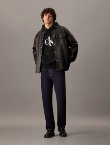 Monogram Relaxed Hoodie, Ck Black, hi-res
