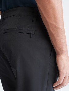 Calvin Klein Athletic Slim Stretch Woven Chinos, Black Beauty, hi-res