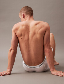 Cotton Stretch 貼身四角褲（3 件組）, White, hi-res