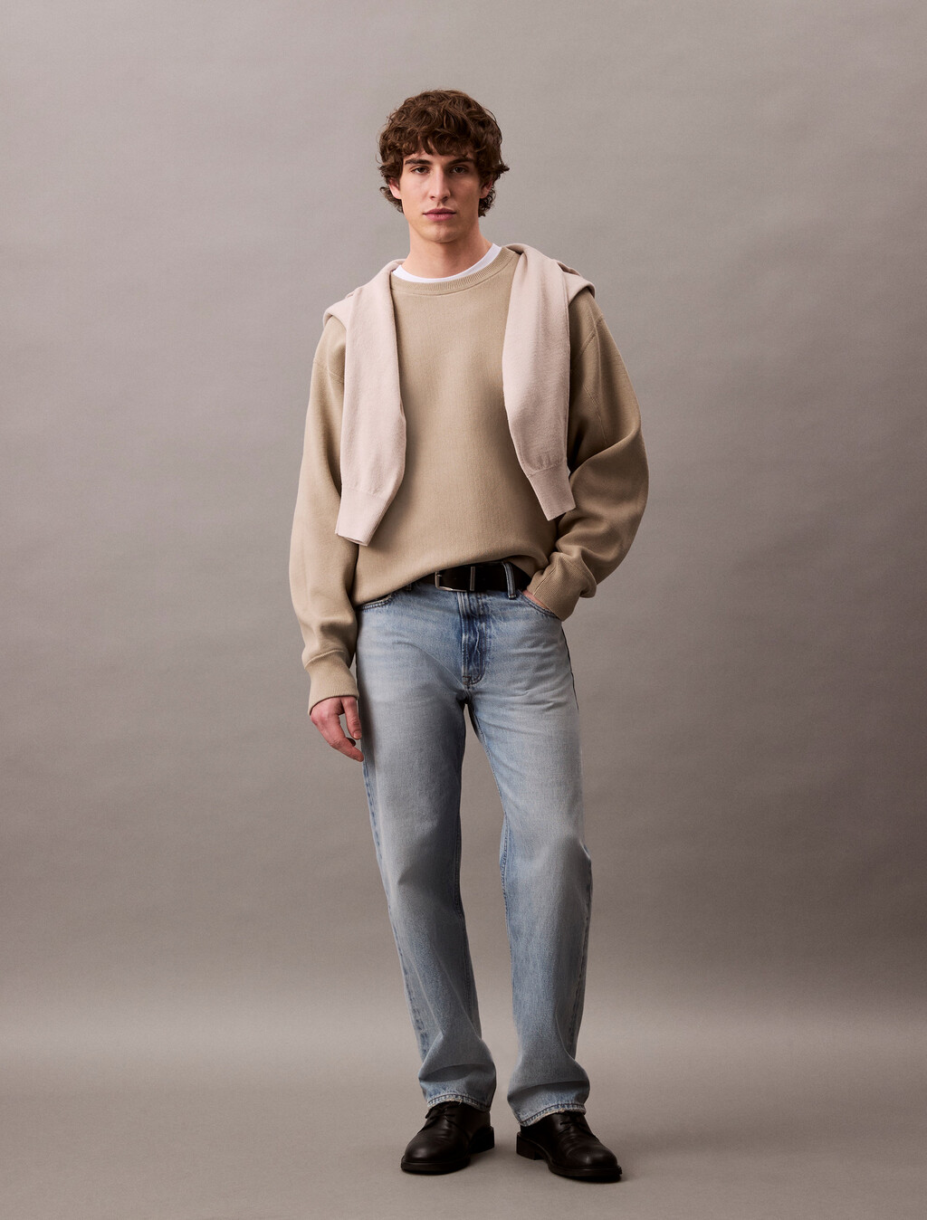 棉質混紡寬鬆運動衫, Pure Cashmere, hi-res