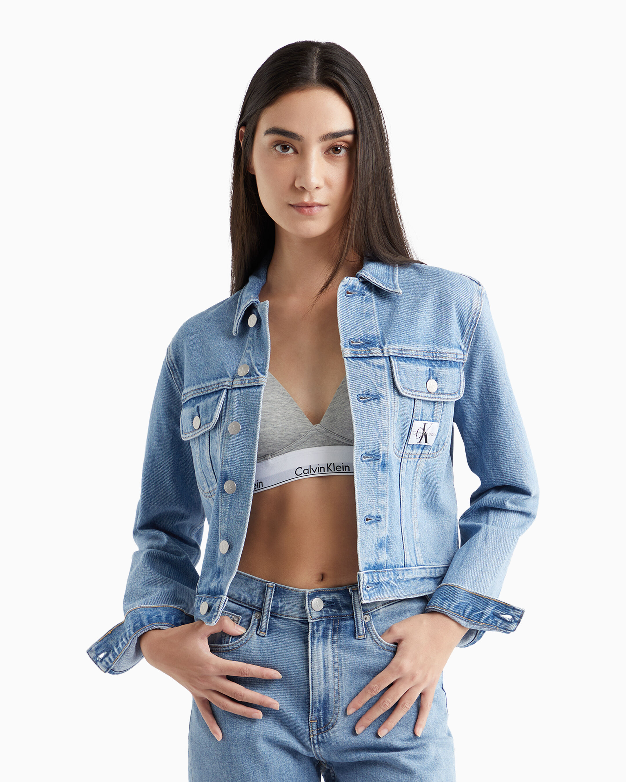 Calvin klein on sale jeans jacket womens