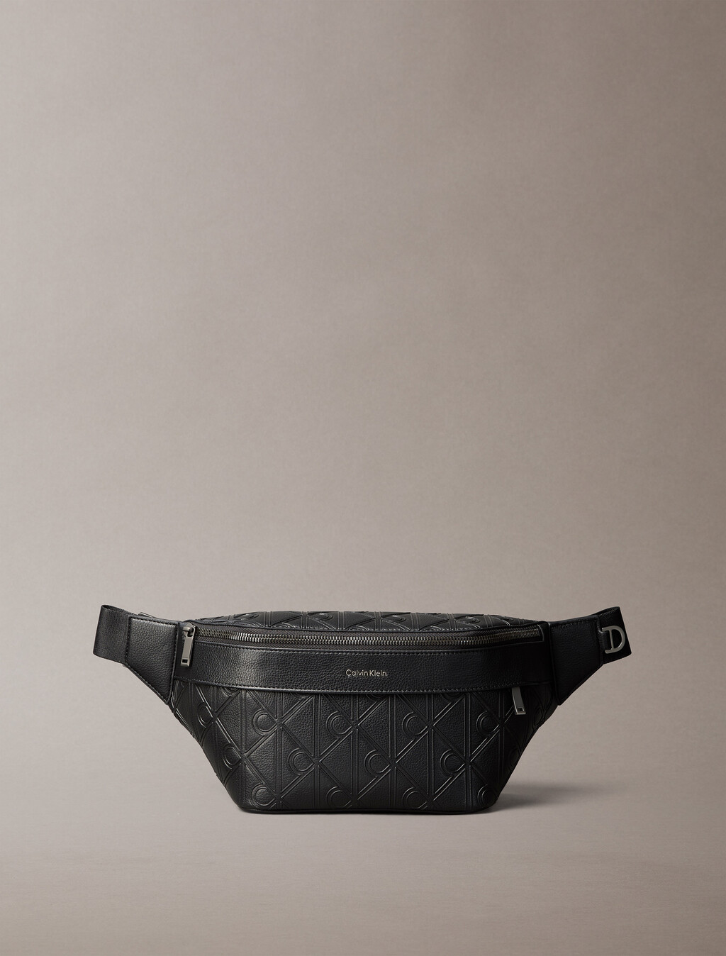 Embossed Emblem Logo Bum Bag, Black, hi-res