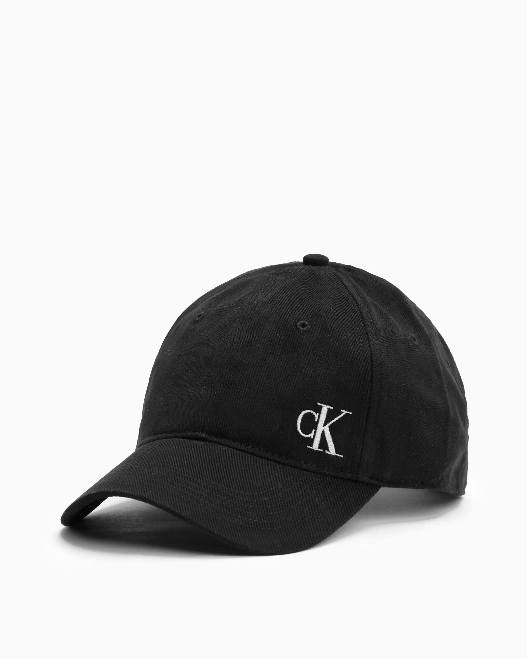 Brushed Cotton Twill Logo Baseball Cap black Calvin Klein Taiwan