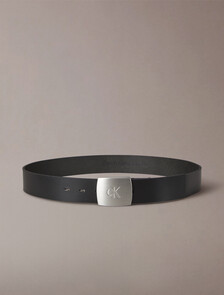 夾扣皮帶 38 公釐, Black / Brushed Nickel, hi-res