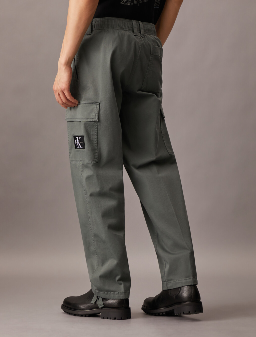 Cotton Twill Cargo Pants, Endless Grey, hi-res