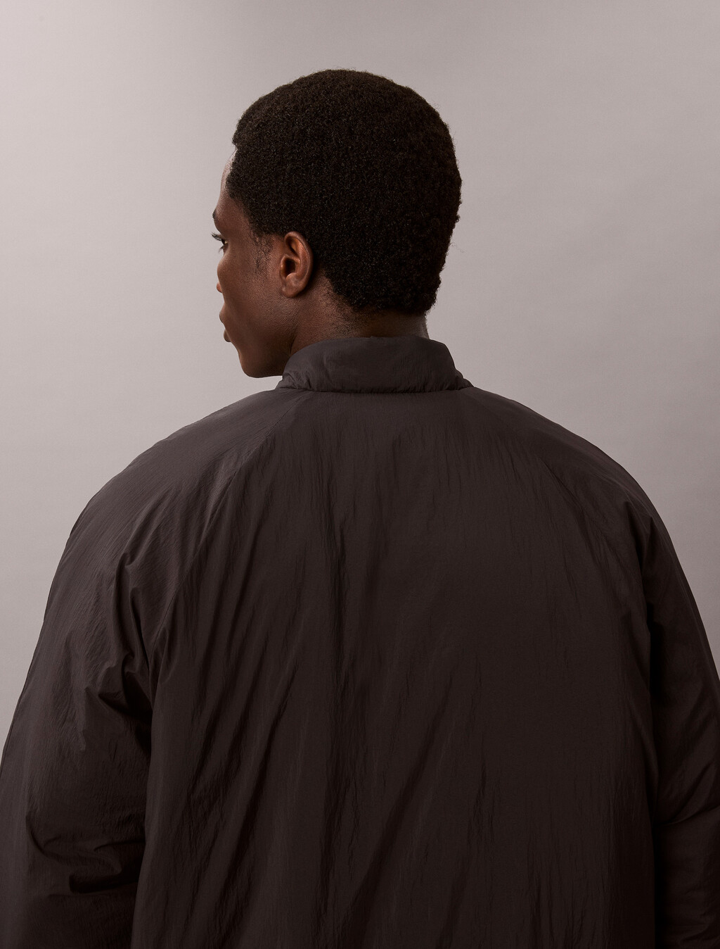 尼龍飛行員外套, Black, hi-res