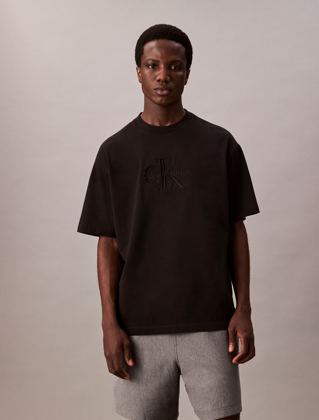 寬鬆版型 Monogram T 恤, Black, hi-res