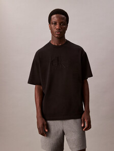 寬鬆版型 Monogram T 恤, Black, hi-res