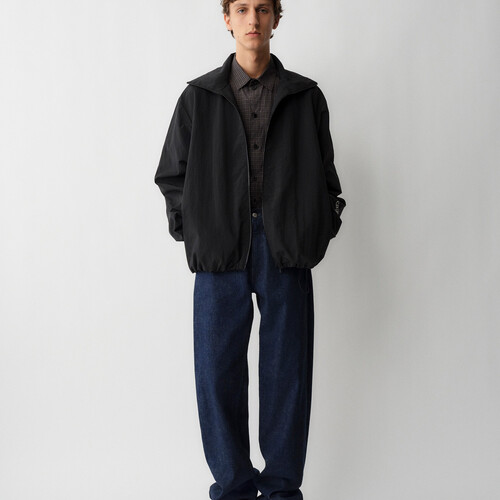 02 中腰寬筒牛仔褲 Cimosato Dark Blue
