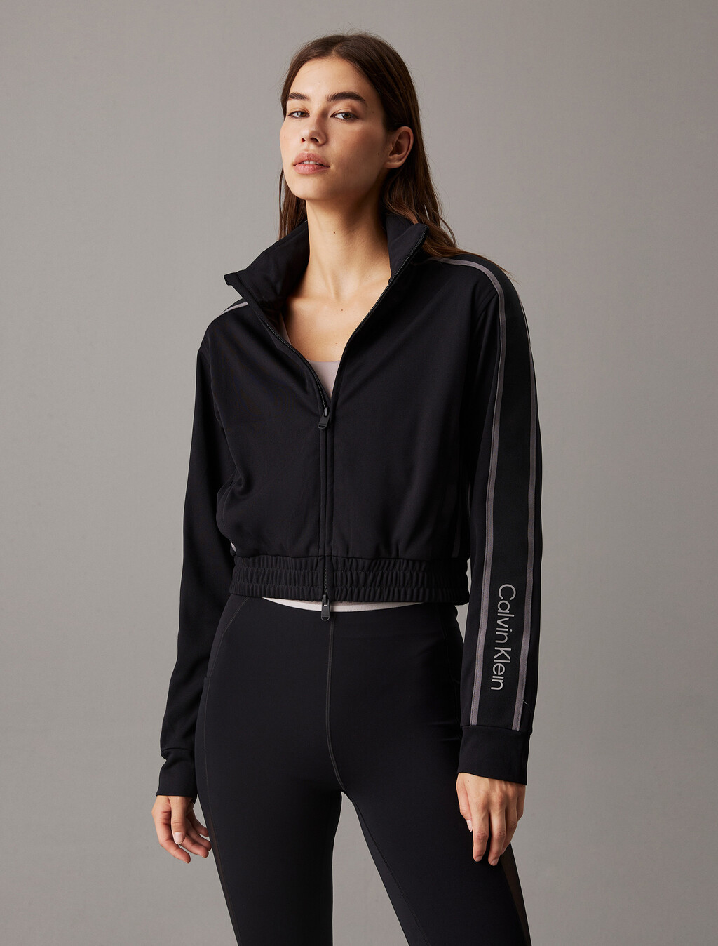 Icon 經編拉鍊外套, Black Beauty, hi-res