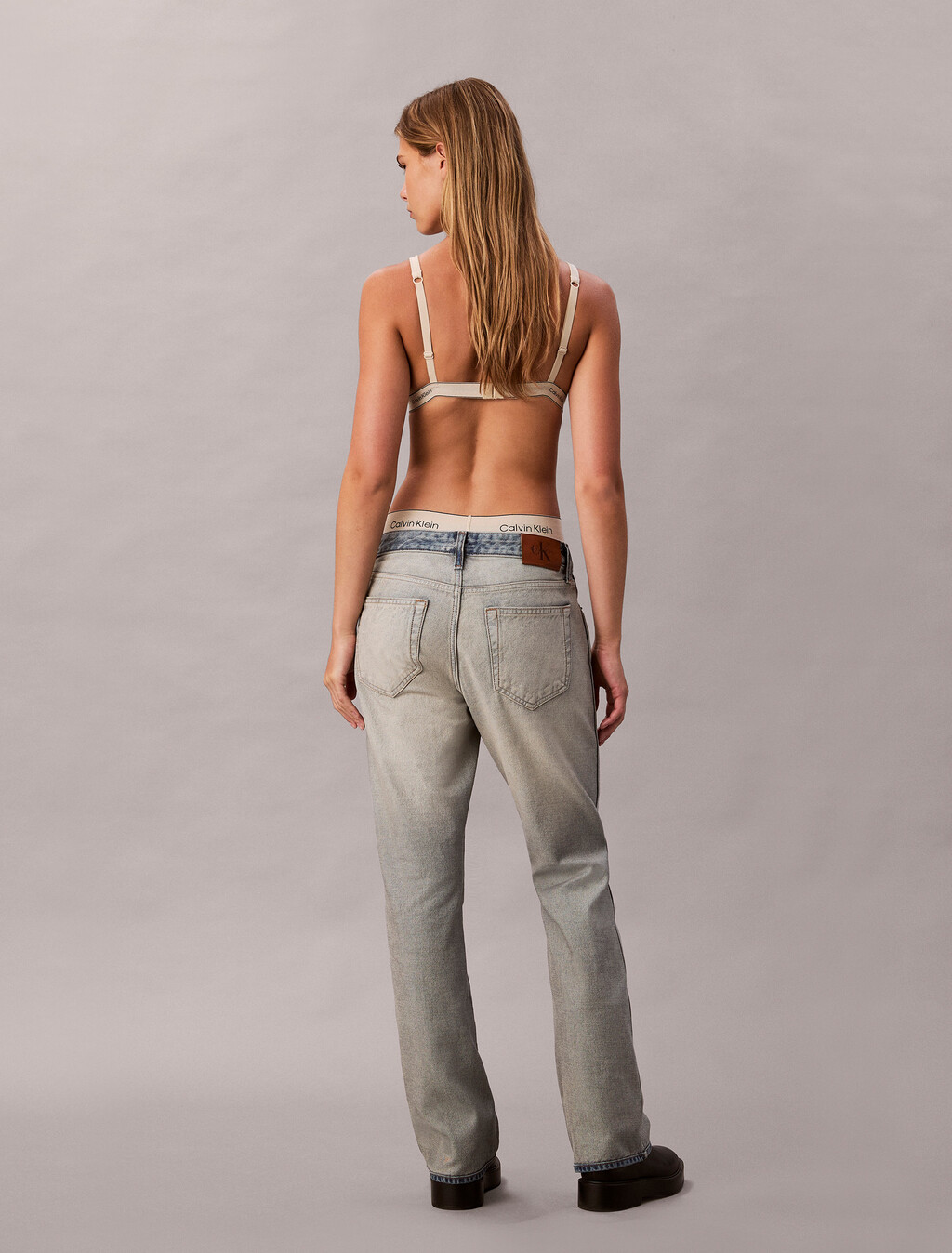 Selvedge Relaxed Bootcut Jeans, INDIGO INSIDE OUT, hi-res