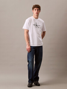 Monogram 標誌圖案經典圓領 T 裇, Brilliant White, hi-res