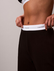 Logo Cotton Jersey Pyjama Pants, Black, hi-res