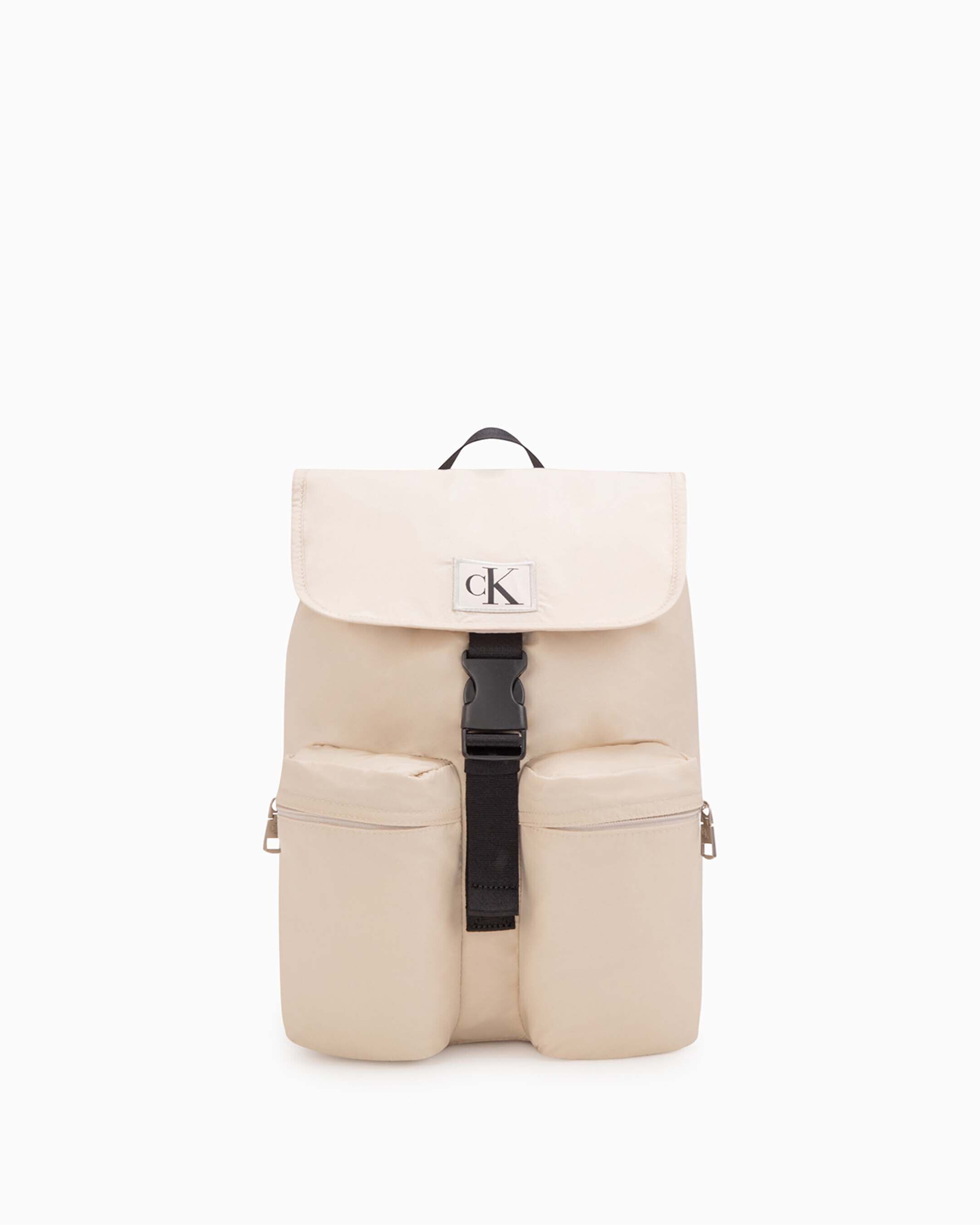 City Nylon Flap Backpack white Calvin Klein Taiwan