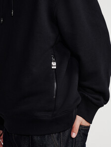 Lux Terry Hoodie, Black, hi-res