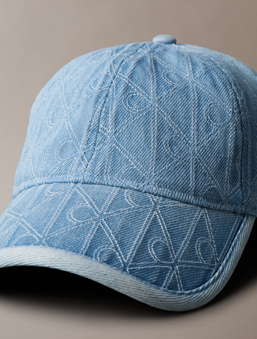 Monogram 絎縫牛仔棒球帽, Vintage Denim, hi-res