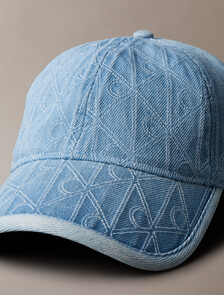 Monogram 絎縫牛仔棒球帽, Vintage Denim, hi-res