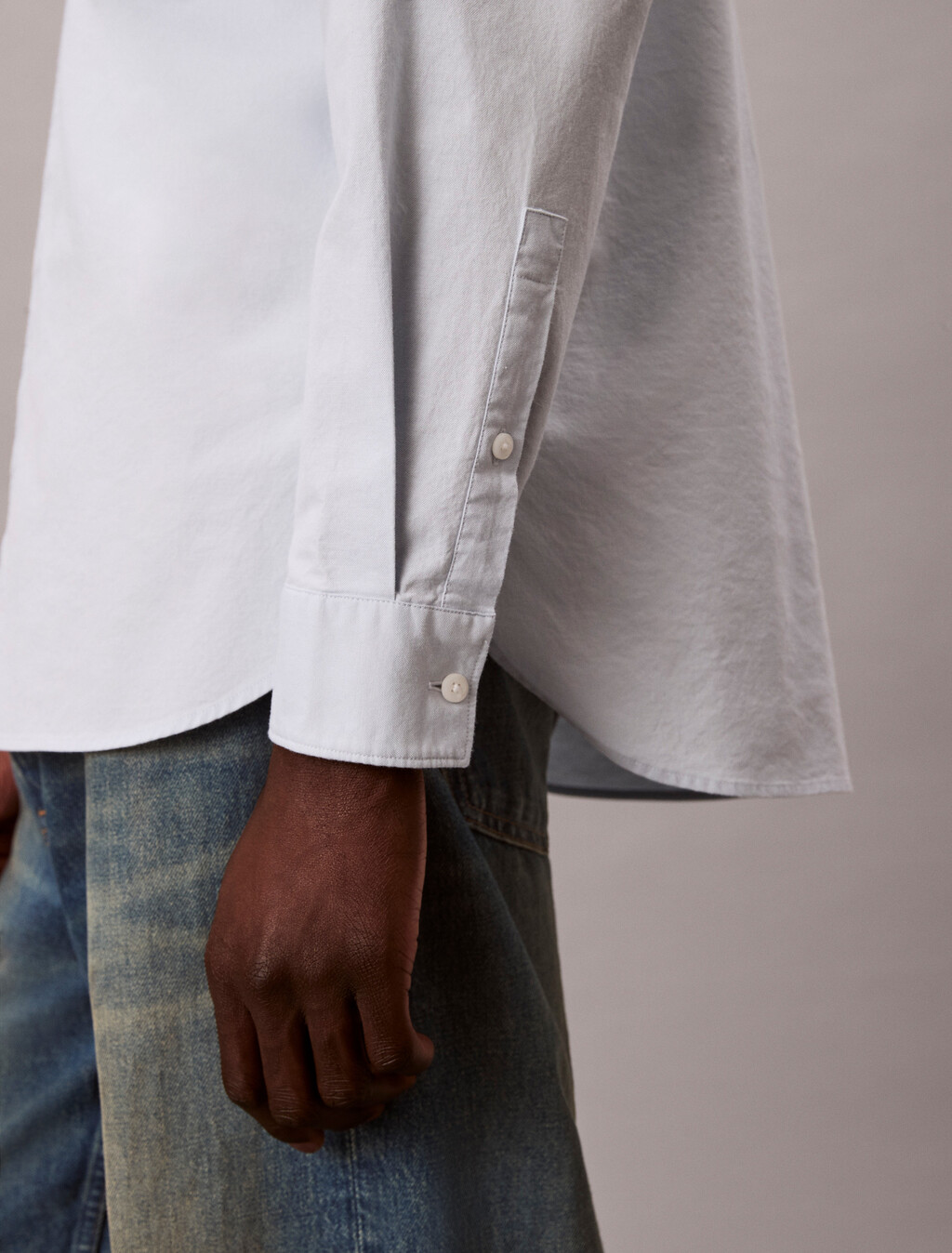 Relaxed Oxford Cotton Shirt, Plein Air, hi-res