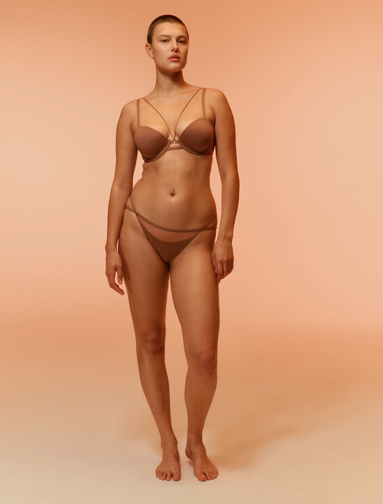 Minimalist Micro Lightly Lined Demi Bra