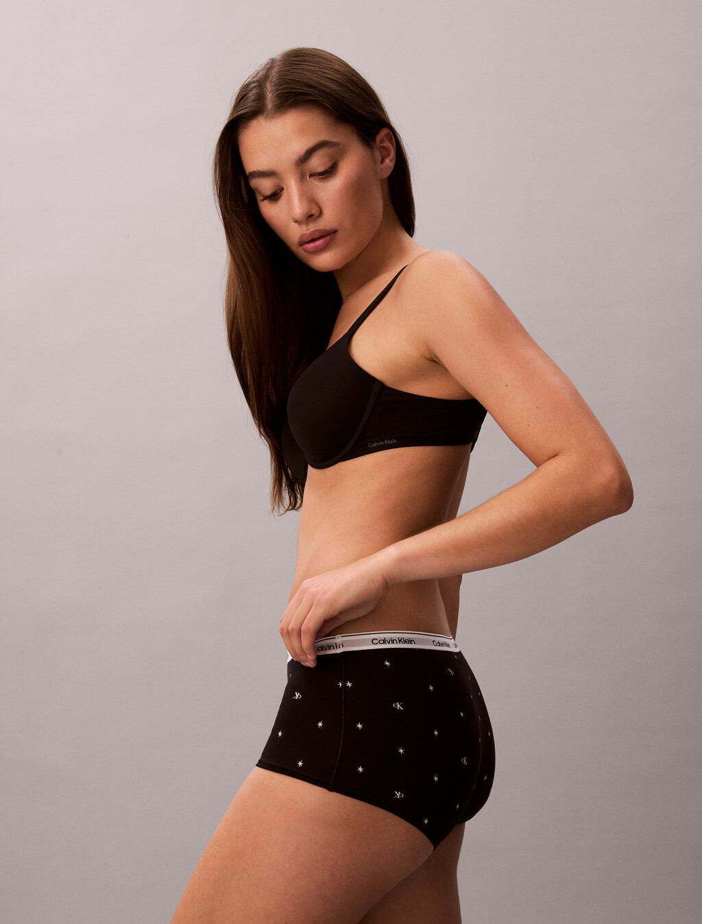 Modern Logo 低腰三角內褲, Seeing Stars BLACK, hi-res