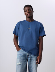 Jung Kook for Calvin Klein Monologo T 恤, Dark Denim, hi-res