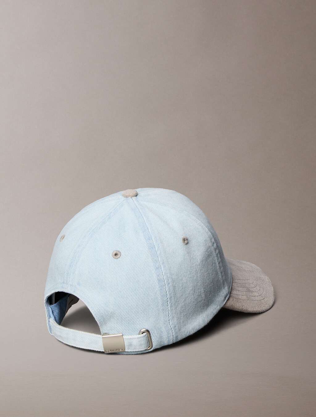 丹寧麂皮棒球帽, Light Wash Denim, hi-res