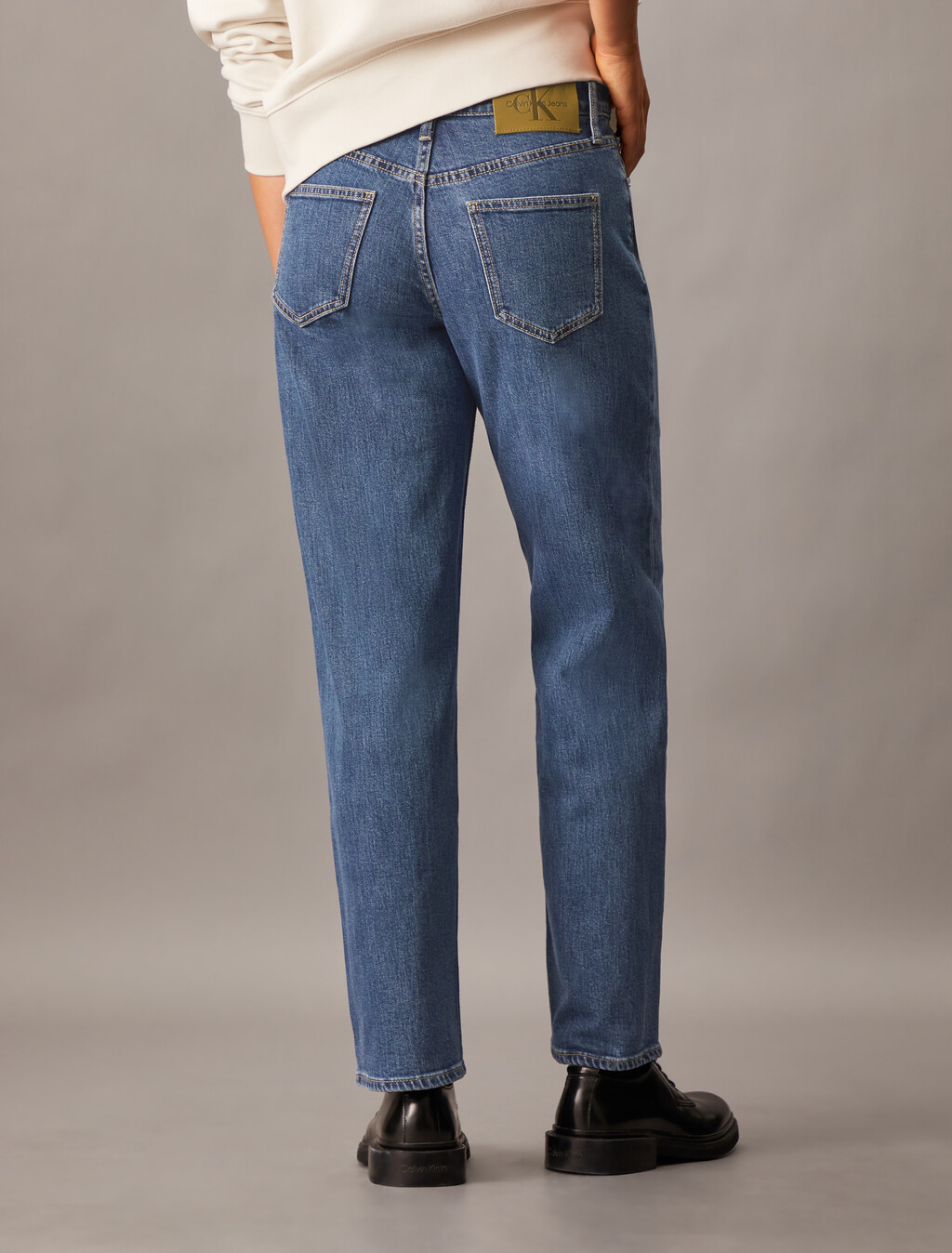 90 年代直筒再生棉牛仔褲, Denim Medium, hi-res