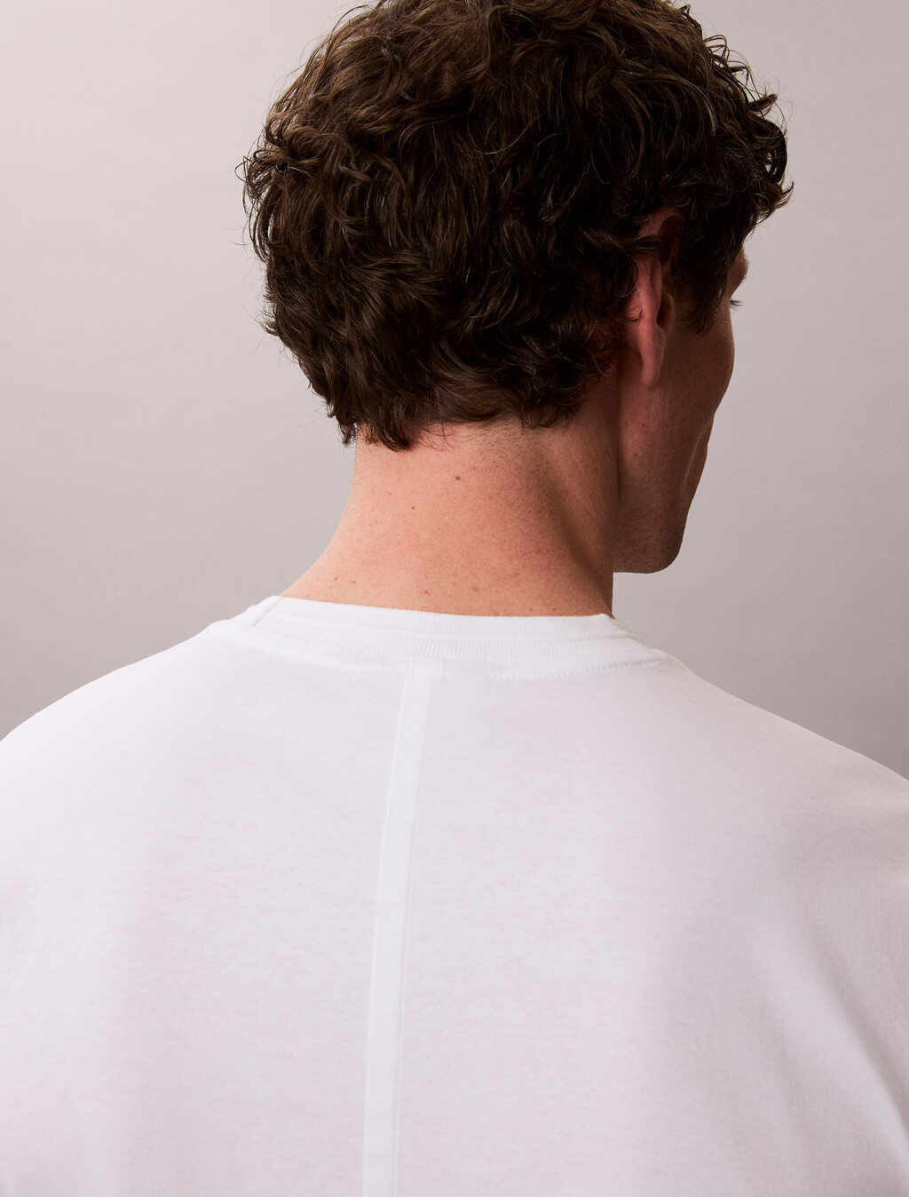 修身雙面針織 Supima 棉質 T 恤, Bright White, hi-res