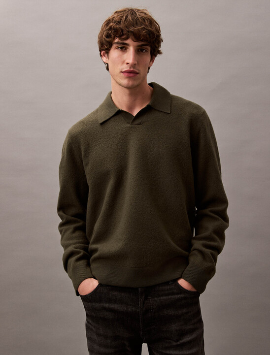 Boiled Wool Polo