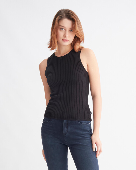 Smooth Cotton Rib Tank Top