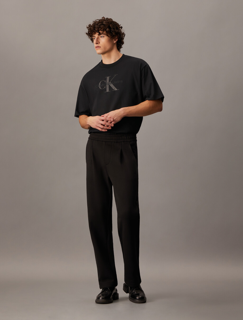 Monogram 標準版型 T 裇, Black, hi-res