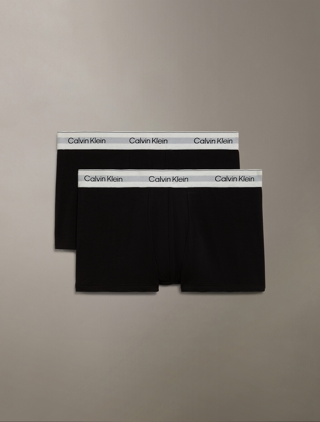 Icon Cotton Stretch Trunks 2 Pack, Black, hi-res