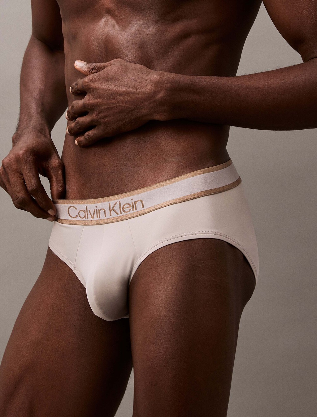 Tonal Logo Hip Brief, Ash, hi-res