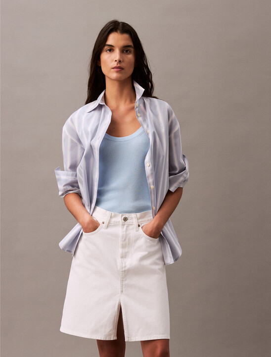 Viscose Rib Knit Tank Top