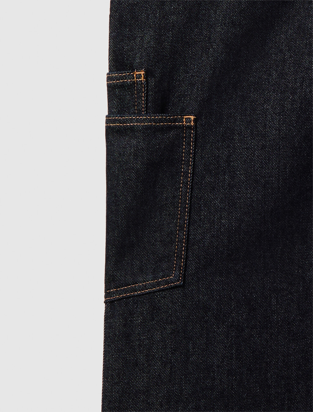 高腰寬筒牛仔褲, Rinse Denim, hi-res