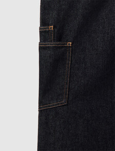 高腰寬筒牛仔褲, Rinse Denim, hi-res