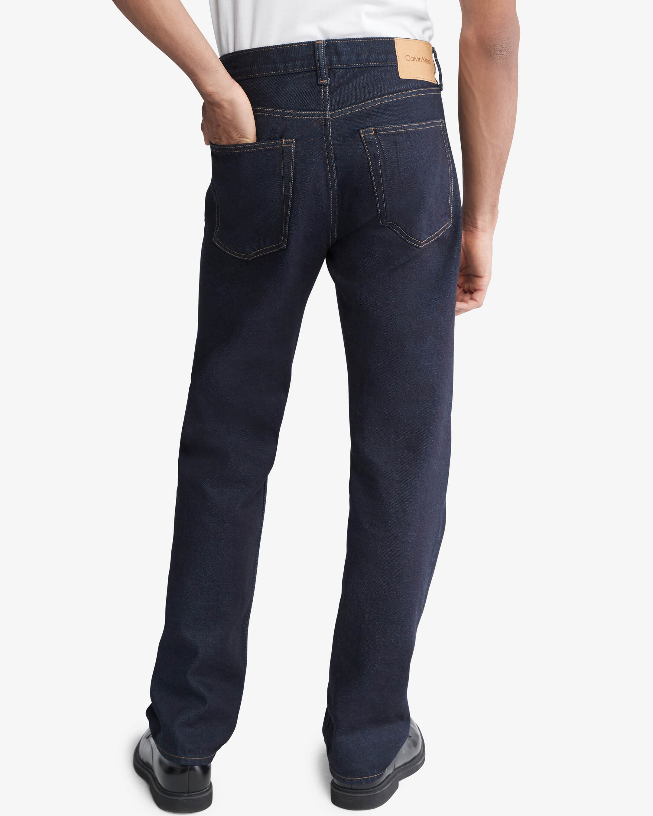 Standard Straight Ck Selvedge Jeans blue Calvin Klein Taiwan