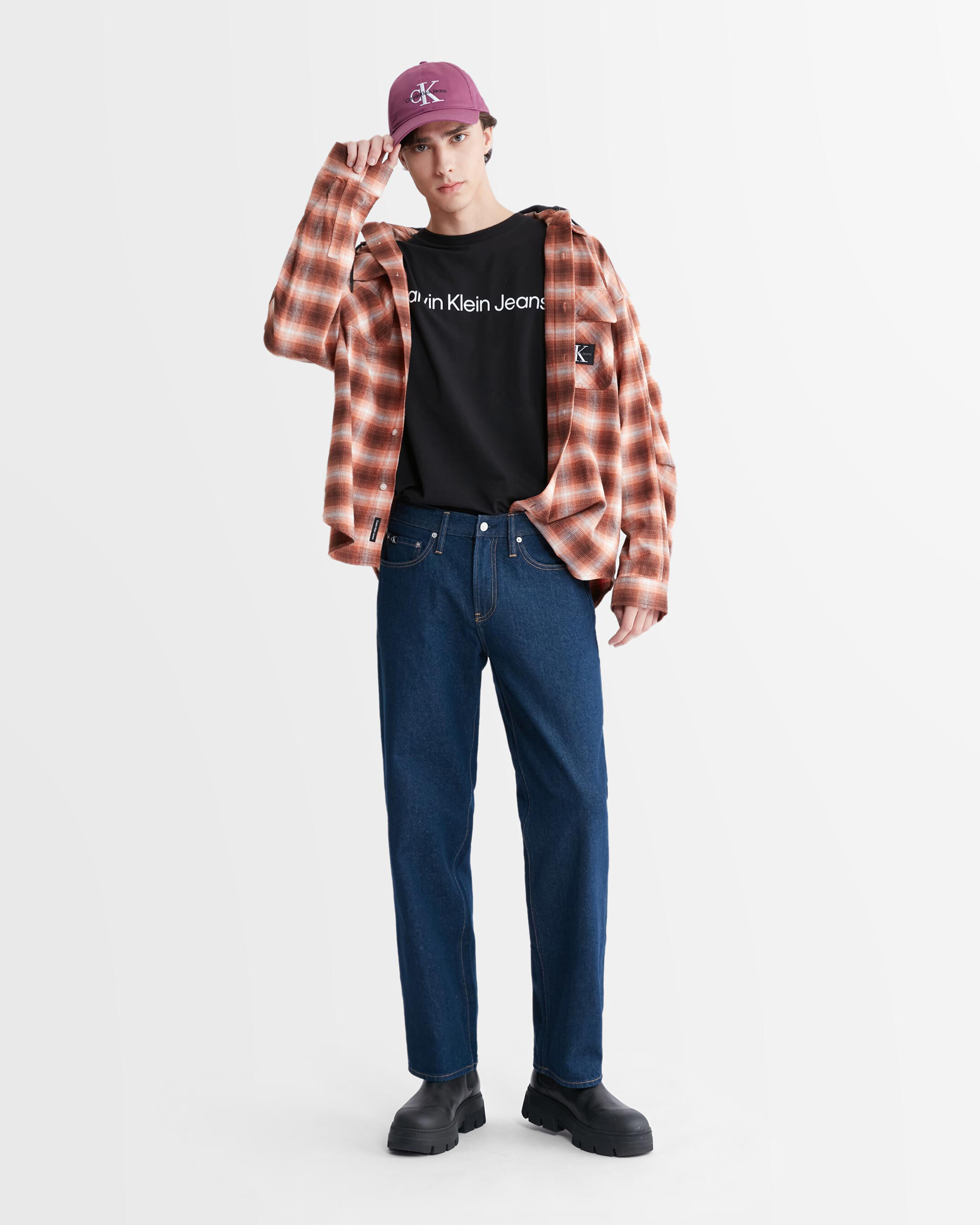 Calvin klein clearance black denim shirt