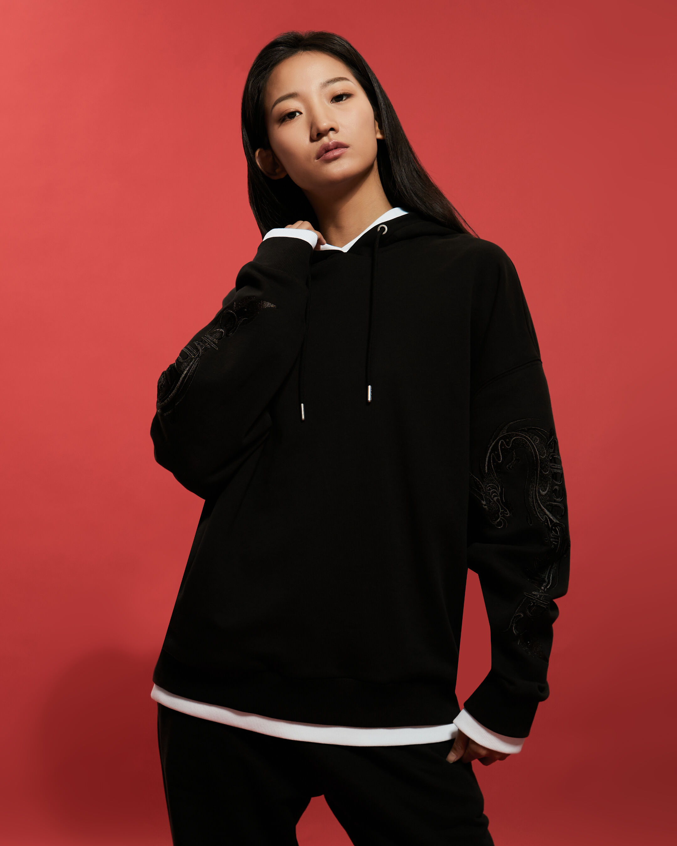 Calvin klein black hoodie sale