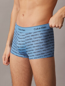 Icon Cotton Stretch Limited Edition Low Rise Trunk, CORE LOGO_SILVER LAKE BLUE, hi-res