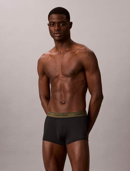 3 Pack Low Rise Trunks - Microfibre Stretch