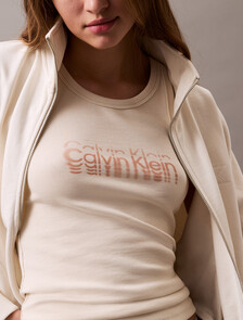 Viscose Rib Knit Tank Top, Sharkskin, hi-res