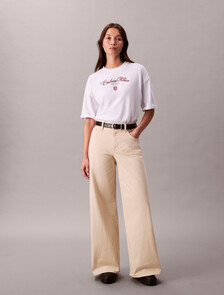 Script Logo Graphic Relaxed T-Shirt, Brilliant White, hi-res